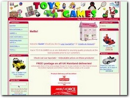 http://raystoysandgames.co.uk website
