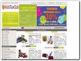 http://www.kidstoyclub.com website