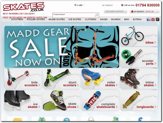 http://www.skates.co.uk website