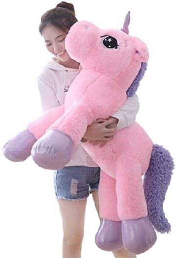 Giant unicorn stuffed animal