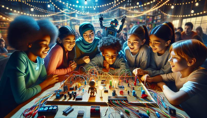 Introducing Kids to Electronics Through Circuit Games