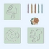 Bath Crayons Set - Forest Friends